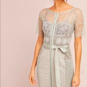 Byron Lars grey Carissima shift dress